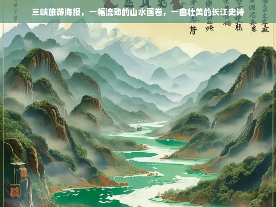 三峡旅游海报，一幅流动的山水画卷，一曲壮美的长江史诗